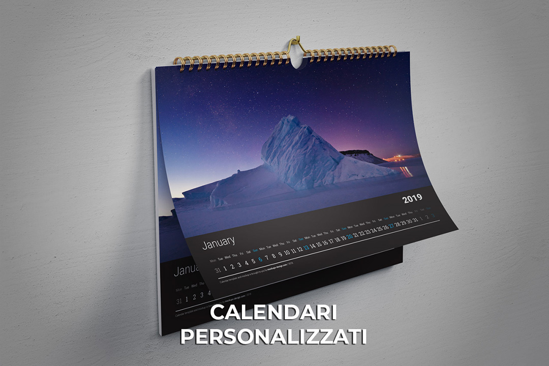 calendari personalizzati in diversi formato